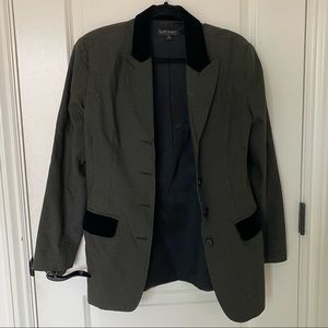 Women’s Blazer with Velvet Detail